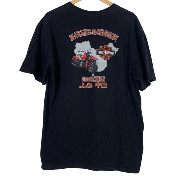 Harley Davidson Shanghai Steer Horn Skull Graphic Tee Size XL - Picture 2 of 4
